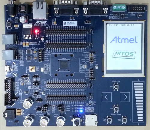 RTOS 在 Atmel ARM Cortex-M 微控制器上运行